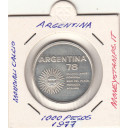 ARGENTINA 1000 Pesos 1977 Argento Campionato del Mondo di Calcio Argentina 1978